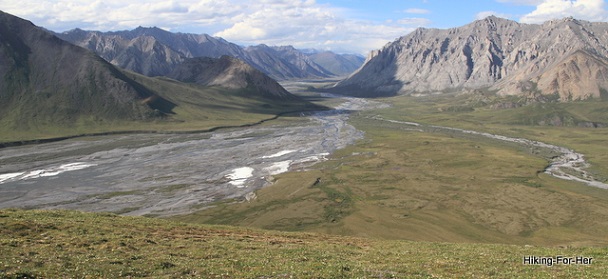 Viewpoint overlooking Canning River in ANWR