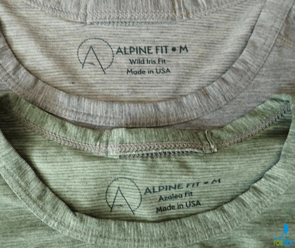 Alpine Fit hiking shirt necklines