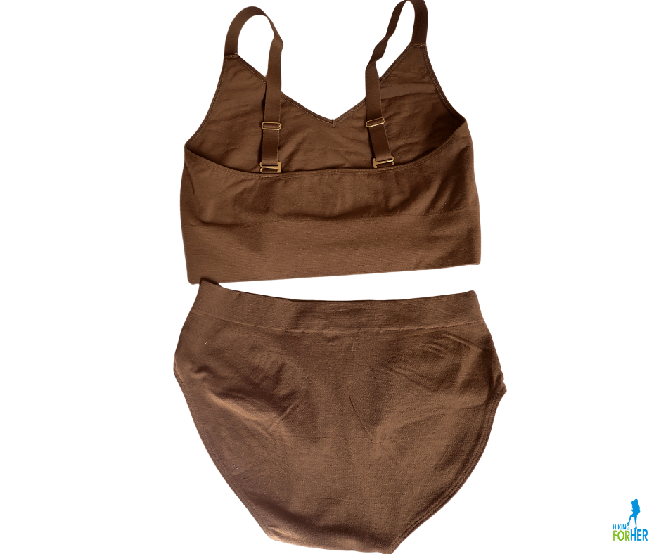 Branwyn Busty Bra and Hipster back view in Hiking For Her review Branwyn Busty Bra and Hipster back view in Hiking For Her review