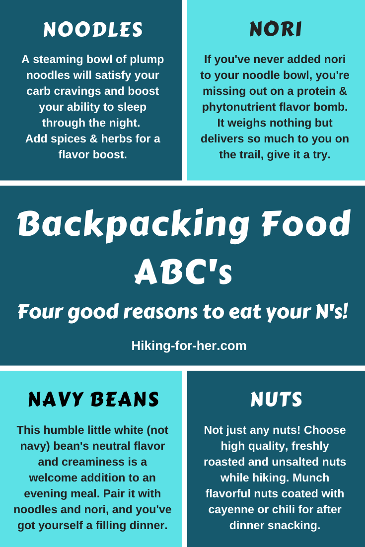 Backpacking Food ABCs: Tasty and Nutritious Tips For Backpacking Menus - EatNBackpackiingPinR