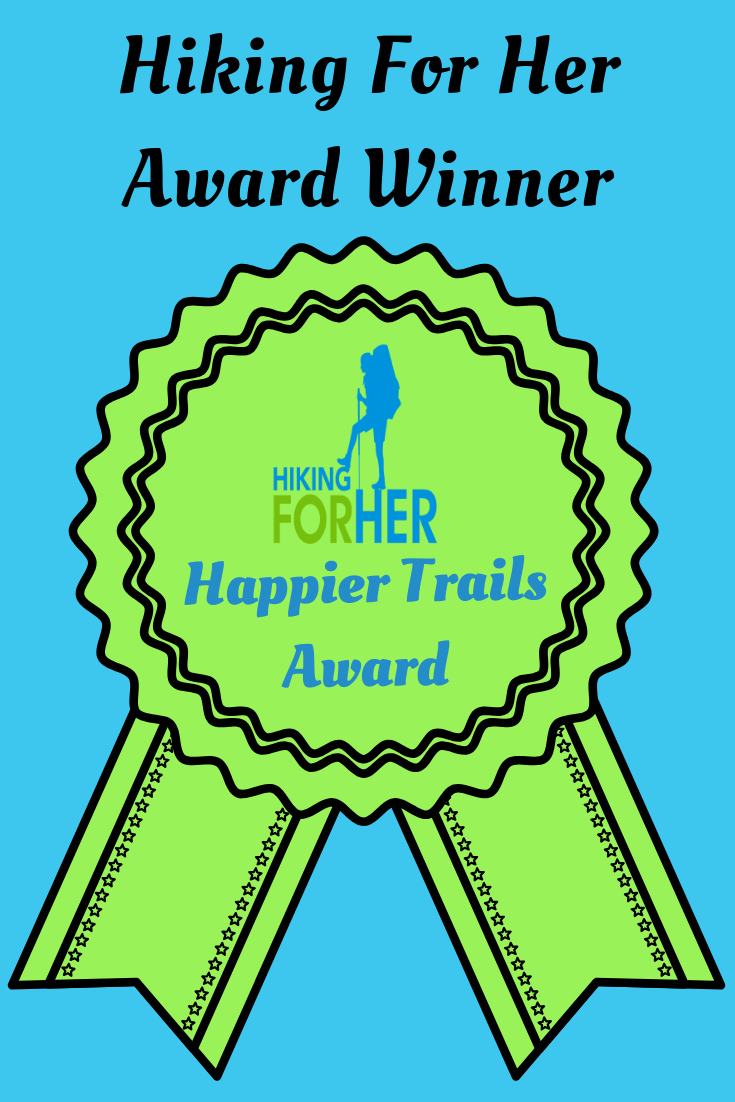 Happier Trails Award from Hiking For her