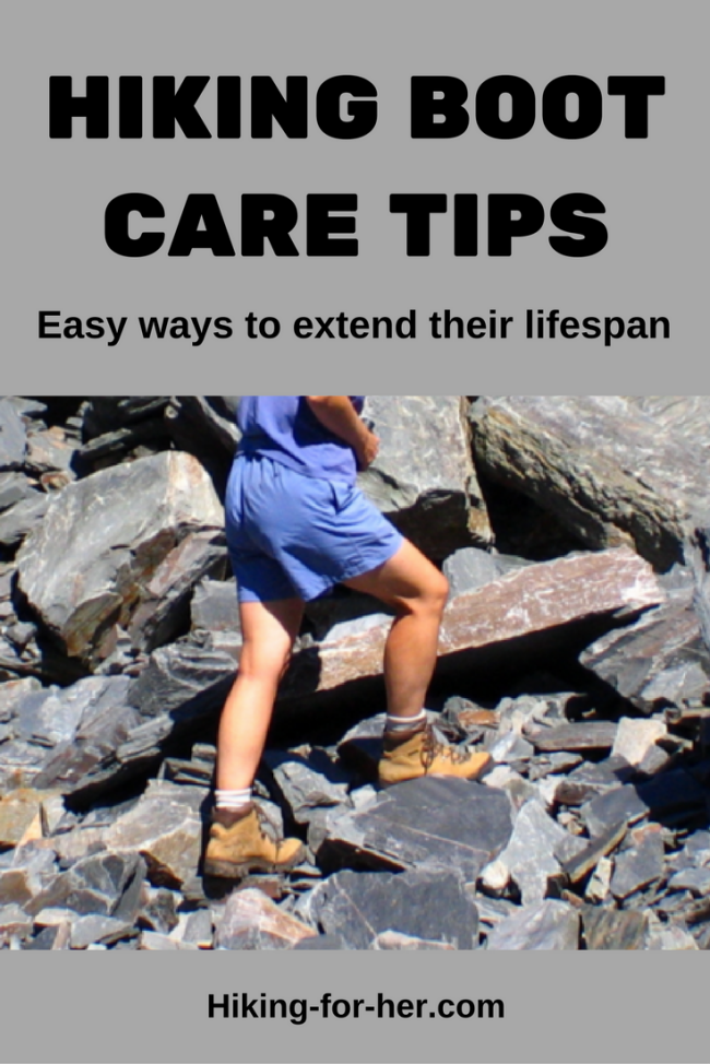 Hiking boot care tips: easy, fast ways to extend the lifespan of your favorite pair of trail footwear, from Hiking For Her.