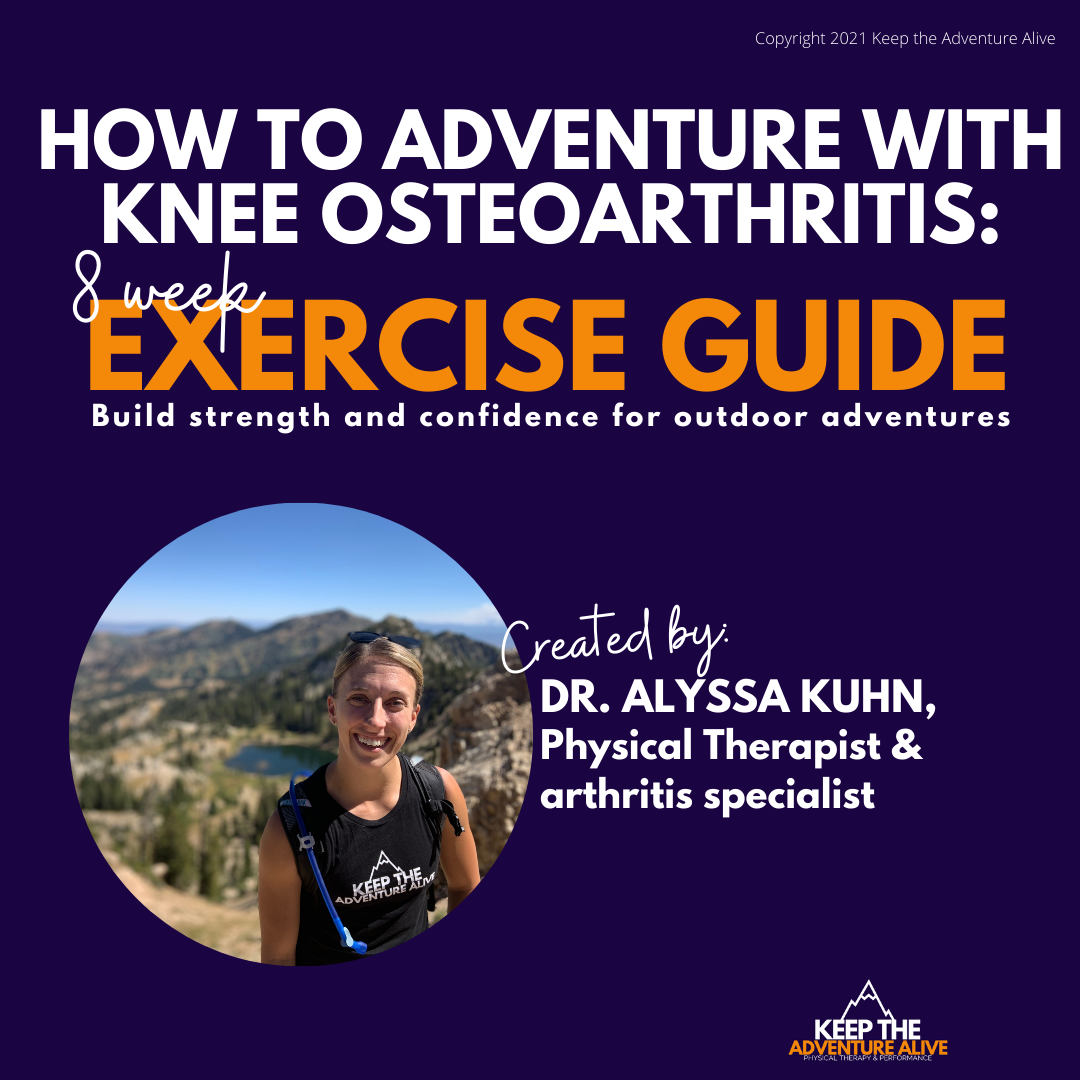 How To Adventure With Knee Osteoarthritis exercise guide cover How To Adventure With Knee Osteoarthritis exercise guide cover