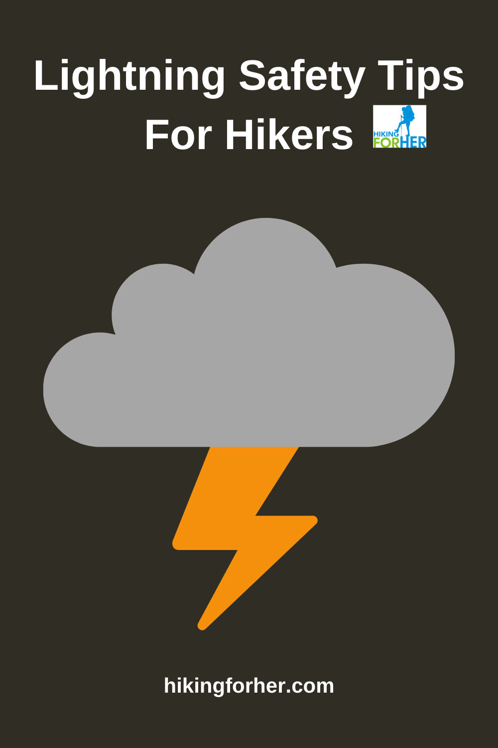 Lightning safety tips for hikers and campers #lightningsafety #hikingsafety #campingsafety #lightningtips #hikingforher