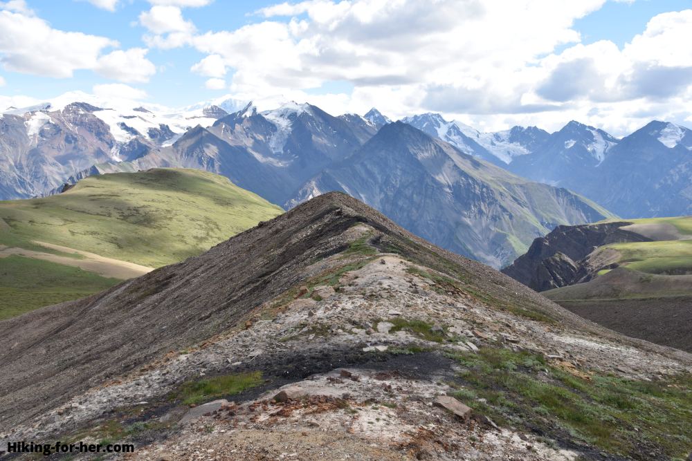 Exposed high alpine terrain at Wolverine, Wrangell St Elias, Alaska Exposed high alpine terrain at Wolverine, Wrangell St Elias, Alaska