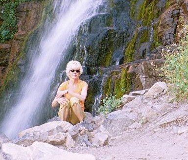 Lorraine on Mt Timpanagos Trail, Utah